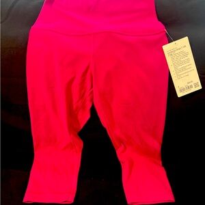 Lululemon Align crop 17” Pink Leggings 
Original price $88 asking $48